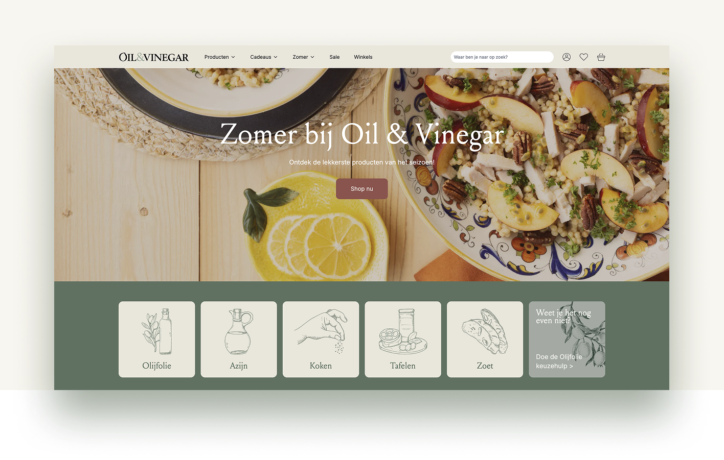 Oil&Vinegar-shopify-case-homepage-design