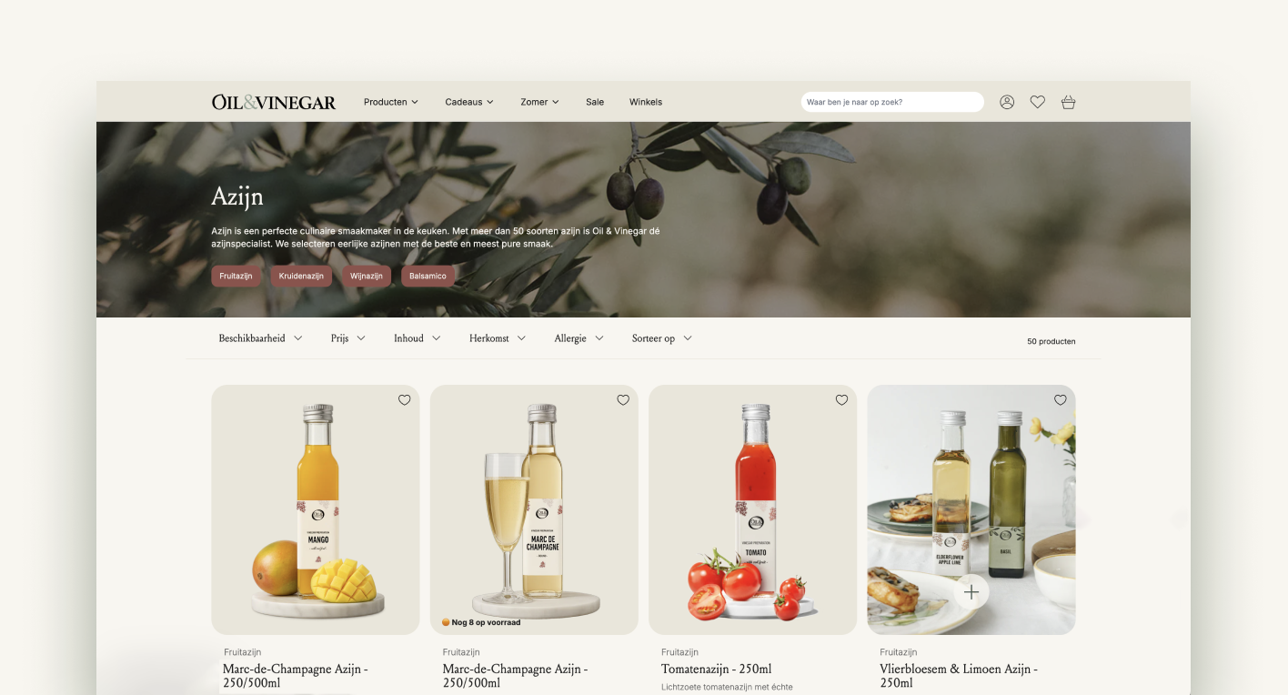 Oil&Vinegar-shopify-design-case-collection