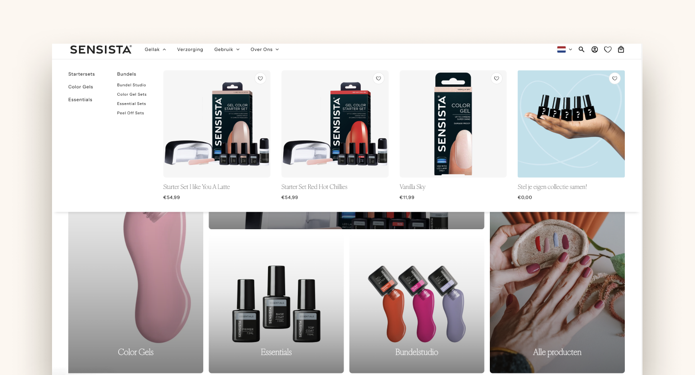 Sensista-navigatie-shopify